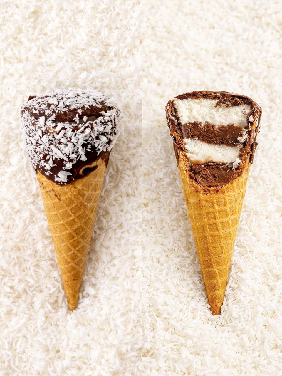Cone Ice artesanal sabor coco