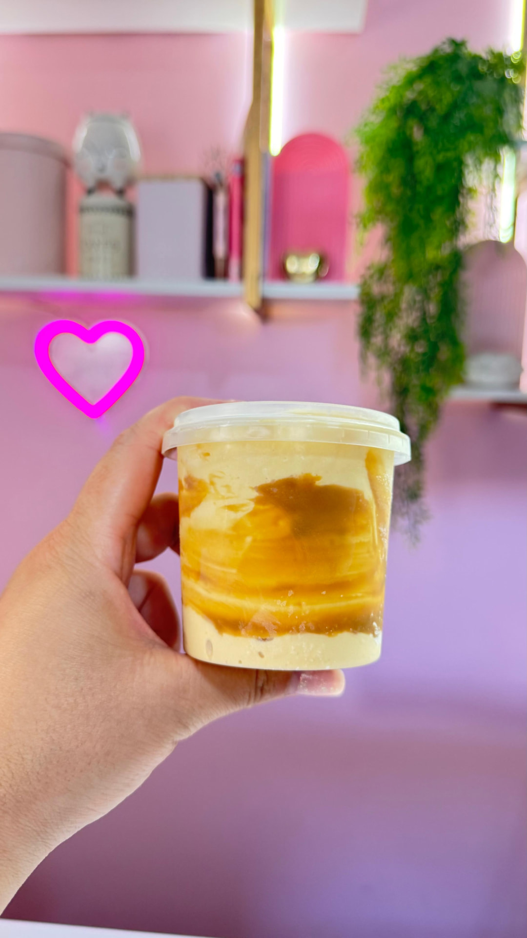 Cone Ice no pote sabor caramelo